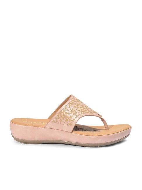 healers by liberty women's peach t-strap wedges