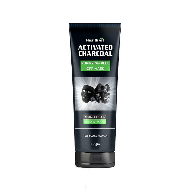 healthvit activated charcoal purifying peel off mask