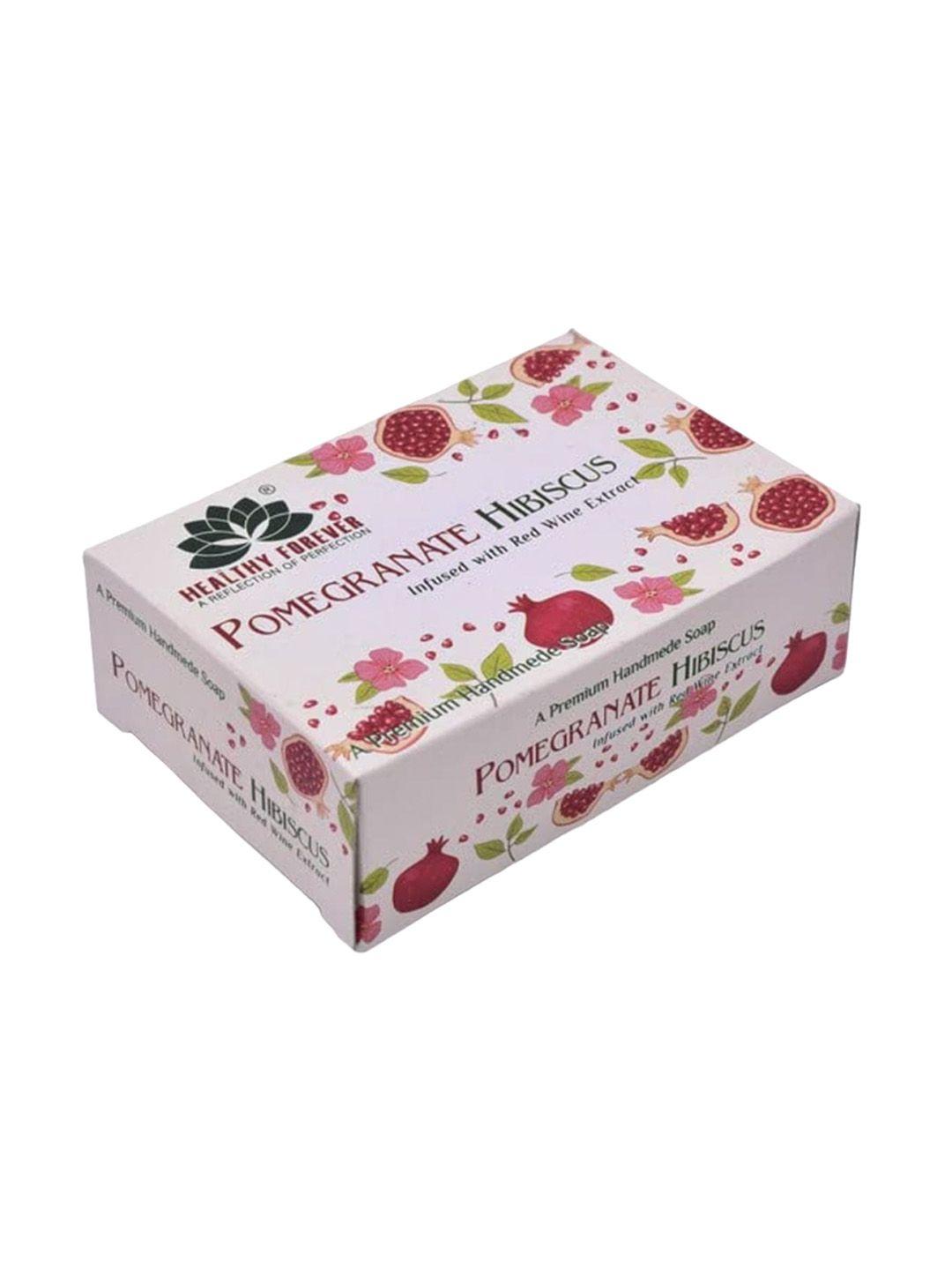 healthy forever pomegranate hibiscus soap with red wine extracts - 120g