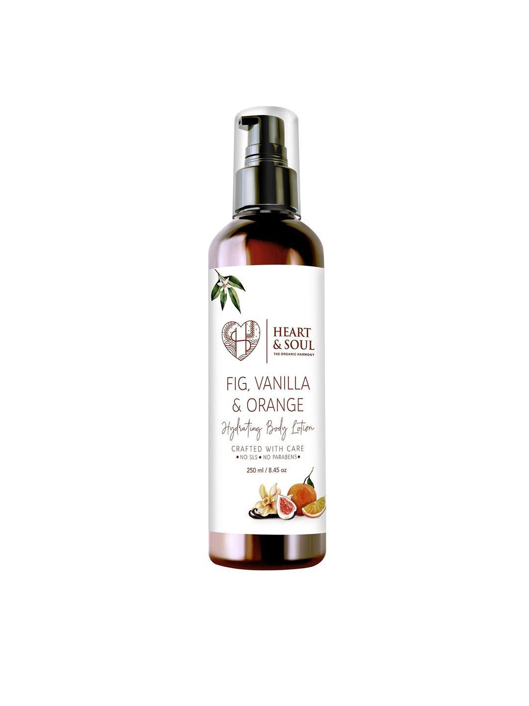 heart and soul fig, vanilla and orange hydrating body lotion 250ml