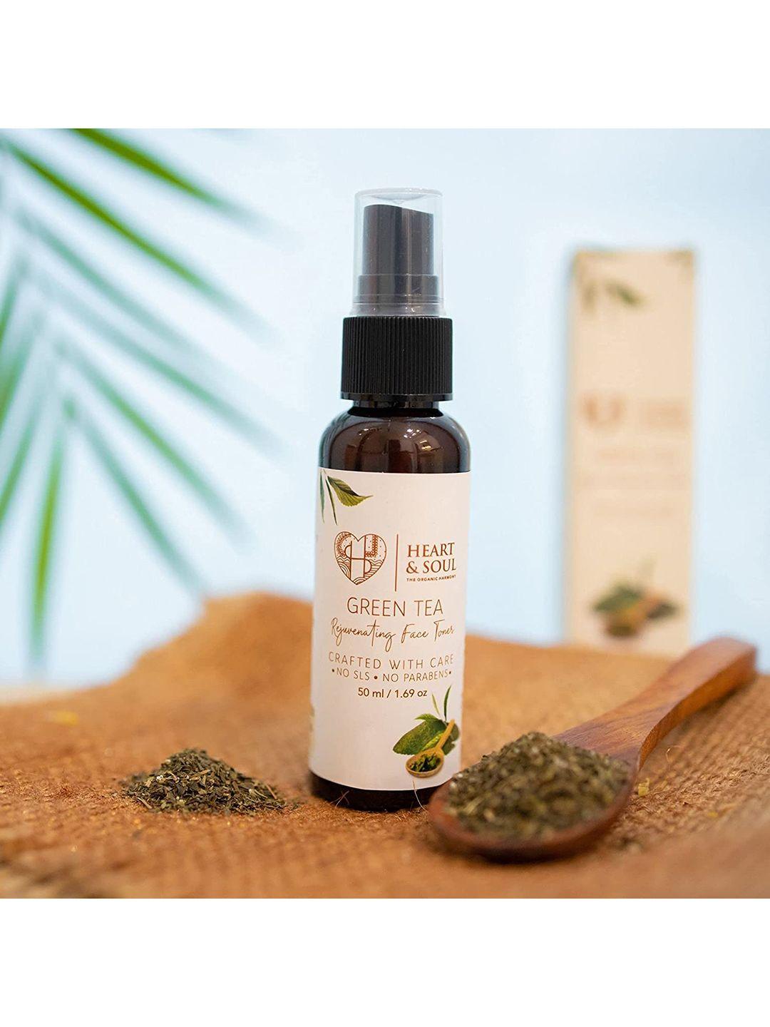 heart and soul green tea regenerating face toner 50 ml