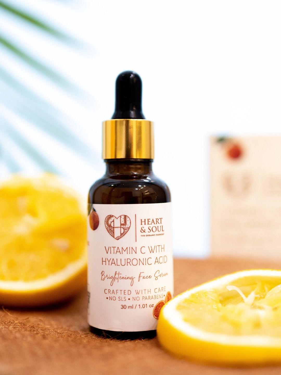 heart and soul vitamin c with hyaluronic acid brightening face serum