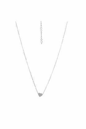 heart mini pendant silver-toned dainty necklace