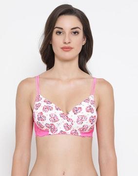 heart pattern t-shirt bra