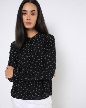 heart print cotton top