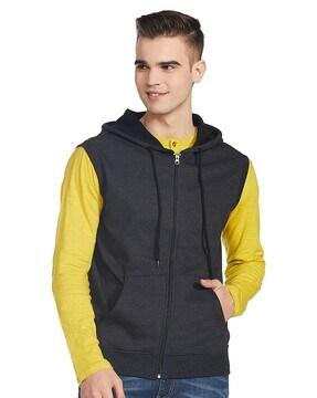 heather hooded sweat-shirt