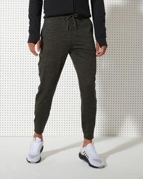 heather joggers with elasticated drawcord