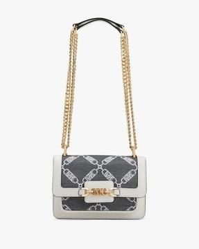 heather monogram crossbody bag