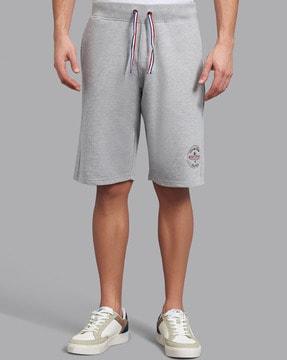 heathered bermuda shorts with insert pockets