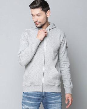 heathered hoodie sweatshirt