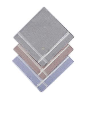 heathered pure cotton handkerchief - pack of 3