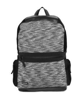 heathered back pack with adjustable straps