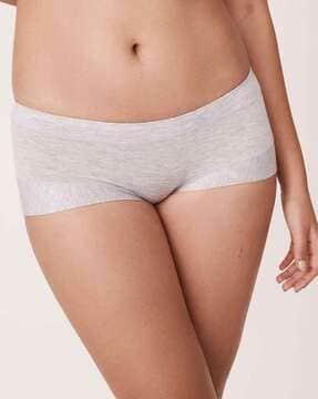 heathered boyshorts with elasticated wasitband