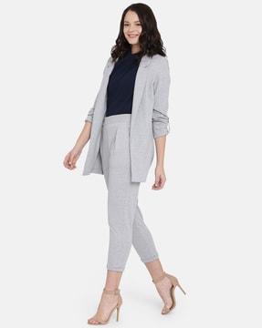 heathered capri pants