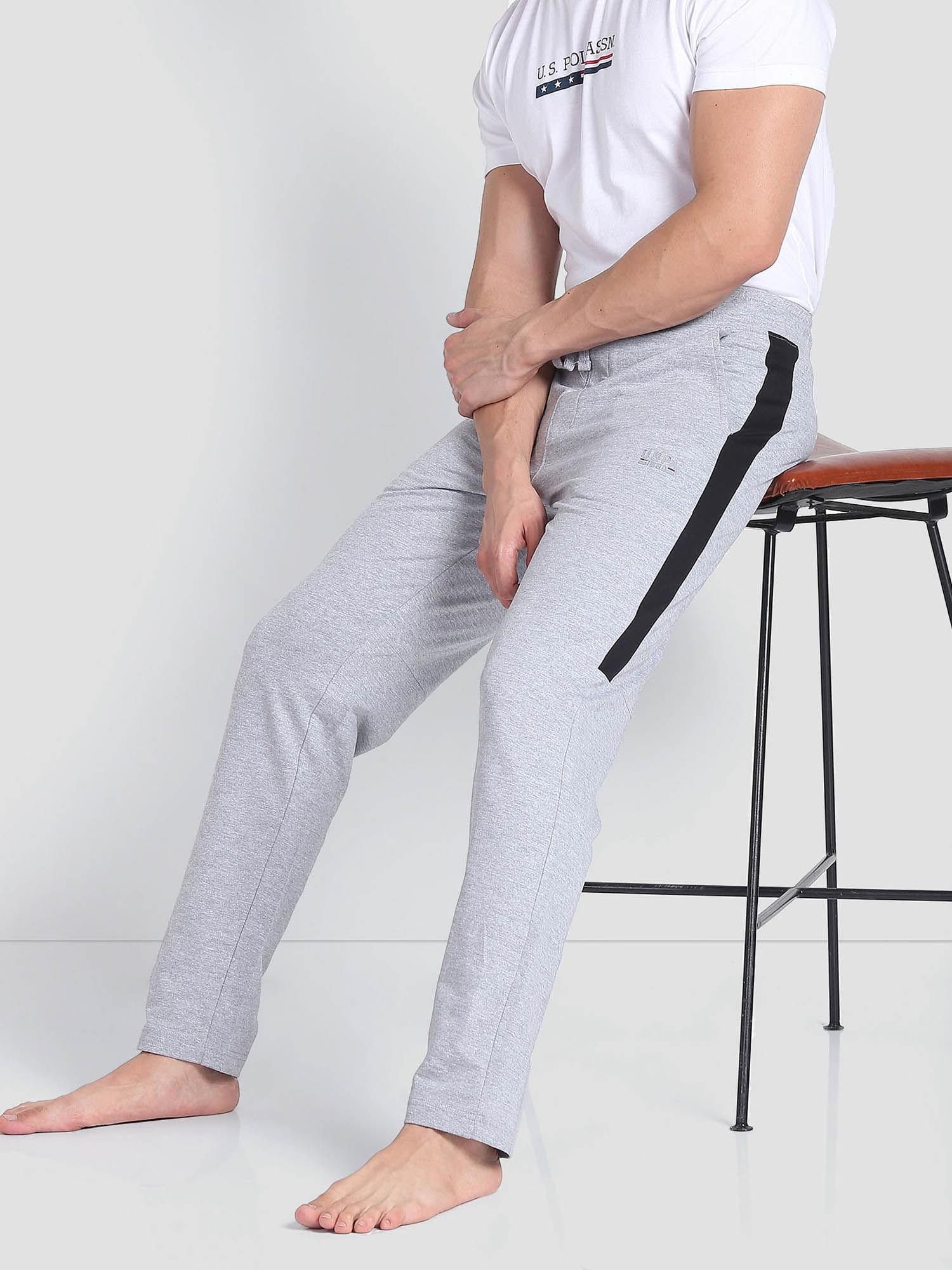 heathered cotton or001 track pants grey