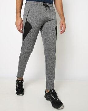 heathered cotton track pants