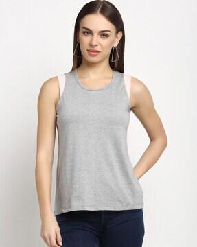 heathered crew-neck t-shirt