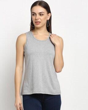 heathered crew-neck t-shirt