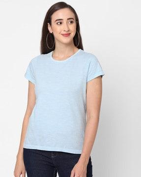 heathered crew-neck t-shirt