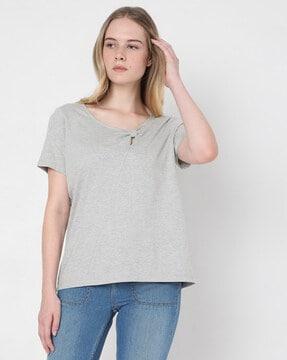 heathered crew-neck t-shirt