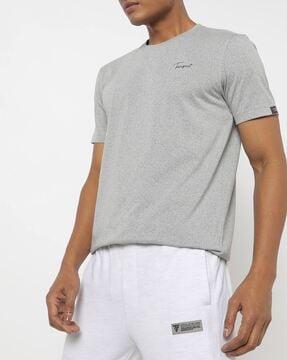 heathered crew-neck t-shirt