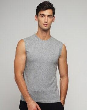 heathered crew-neck t-shirt