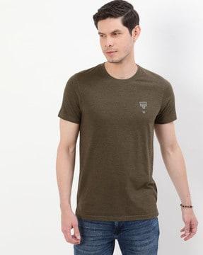 heathered crew-neck t-shirt