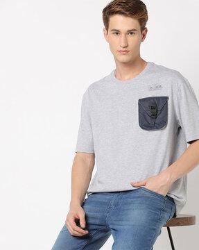 heathered crew-neck t-shirt