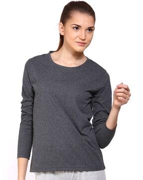 heathered crew-neck t-shirt