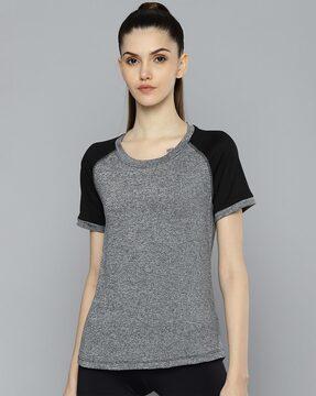 heathered crew-neck t-shirt