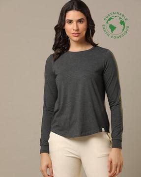 heathered crew-neck t-shirt