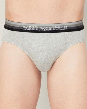 heathered elasticated waist briefs