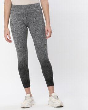 heathered fitted sports leggings