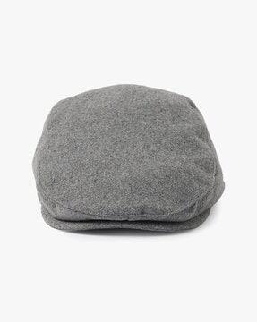 heathered flat cap