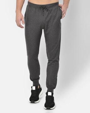 heathered full-length jogger pant