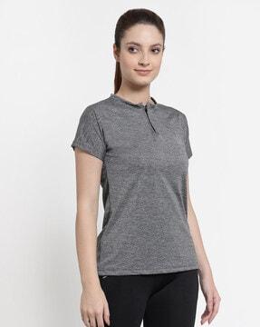 heathered henley t-shirt