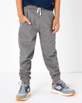 heathered joggers with insert pockets