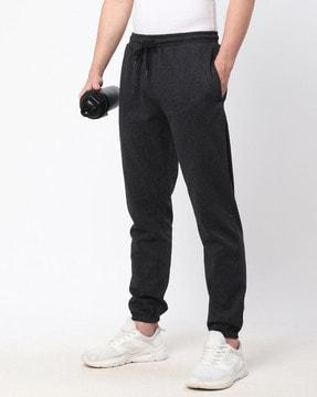 heathered joggers with insert pockets