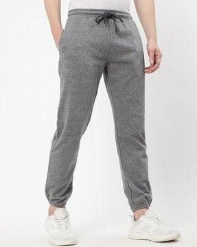 heathered joggers with insert pockets