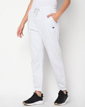 heathered joggers with insert pockets