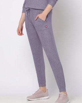 heathered joggers with insert pockets