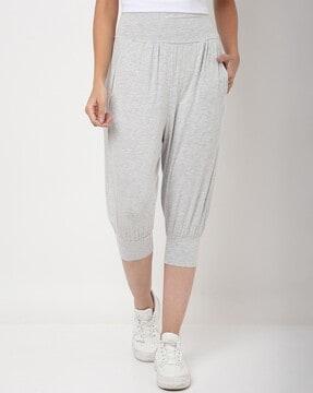 heathered joggers with insert pockets