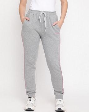 heathered joggers with insert pockets