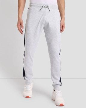 heathered joggers with insert pockets