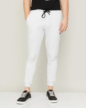 heathered joggers with insert pockets