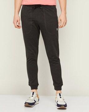 heathered joggers with insert pockets