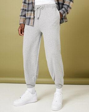 heathered joggers with insert pockets