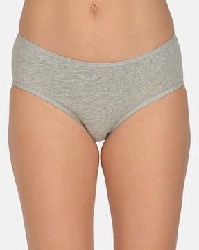 heathered low-rise panties