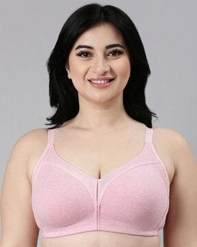 heathered non-wired full-coverage bra