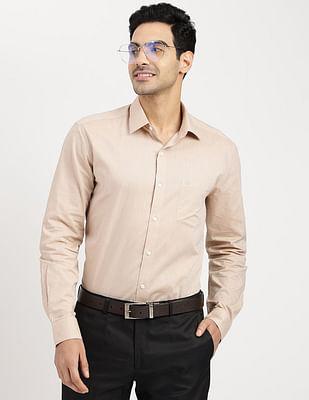 heathered oxford formal shirt